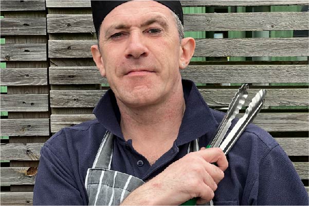 Darren volunteer chef for HARP Southend's Homeless Charity
